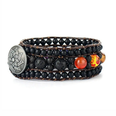 7 Chakra Aromatherapy Lava Bracelet Cuff-Your Soul Place